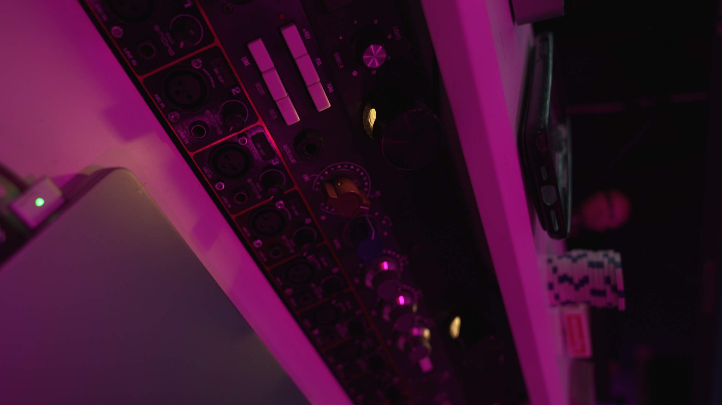 Recording studio interior for 22K STUDIOS